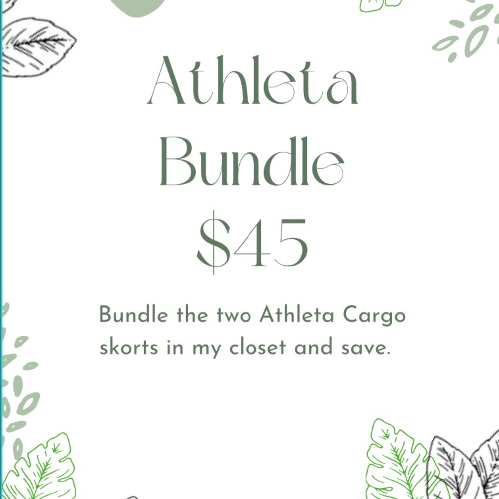 Bundle of two Athleta cargo skorts